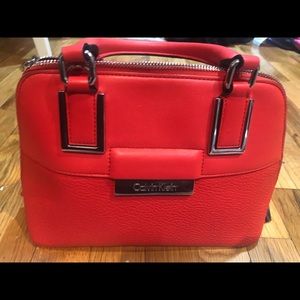 Orange Calvin Klein purse